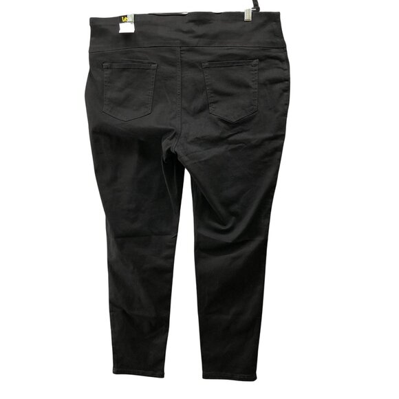 NWT Lee Sculpting Skinny Leg Jeans Womens 20W Black Pull On Mid Rise Slim - Picture 2 of 12